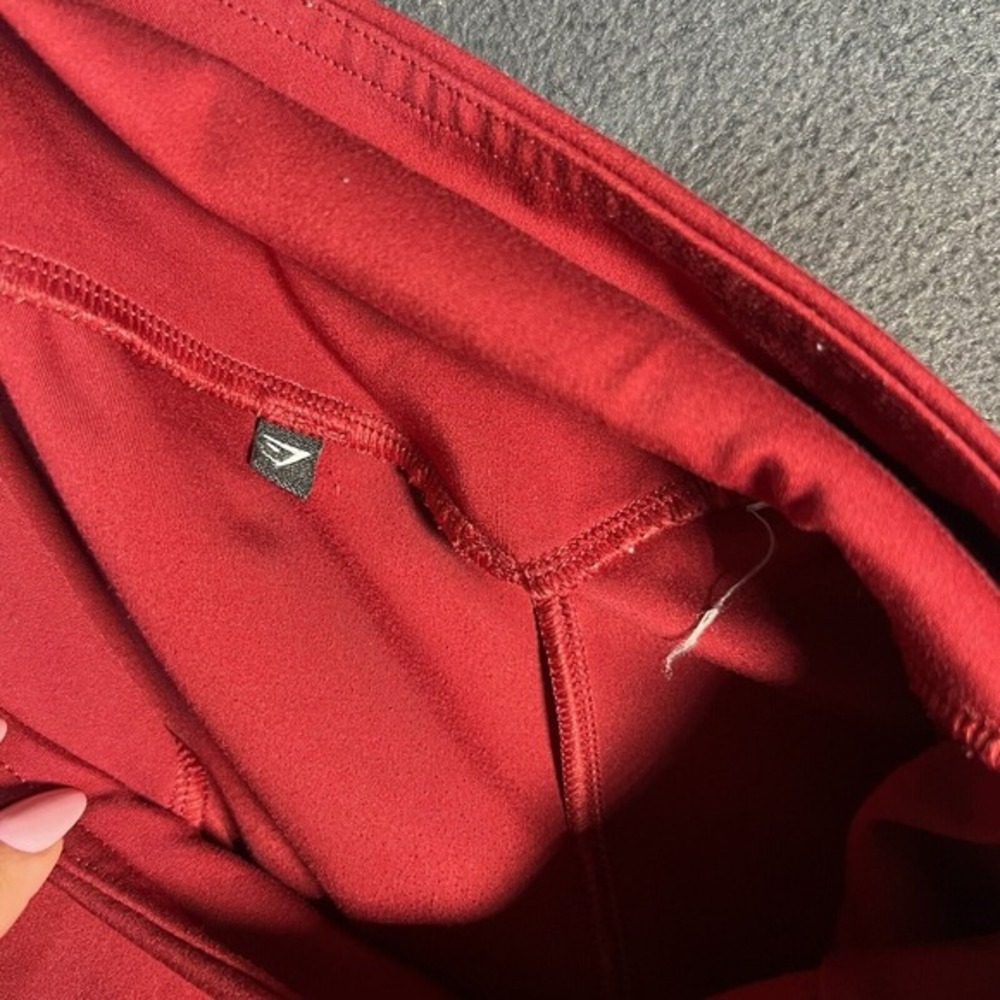 Gymshark Red Mesh‎ Athletic Leggings Women's Size XSmall - Picture 6 of 8